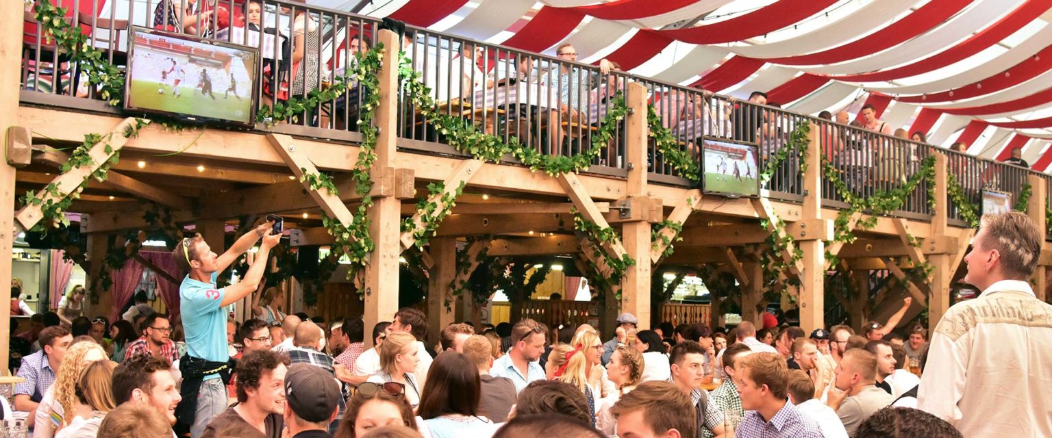 Wichtige Sportveranstaltungen werden auf unseren TV's im Festzelt übertragen.